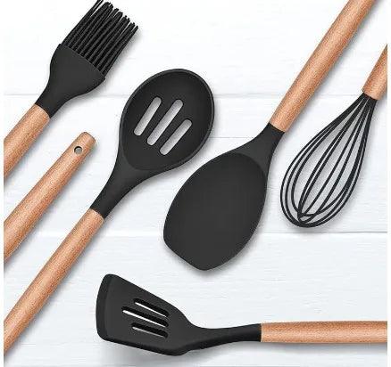 Kit de 11 Utensílios Para Cozinha de Silicone + 1 Pote de Brinde - Our Kitchen - ESQUENTA BLACK FRIDAY - Fire Feast